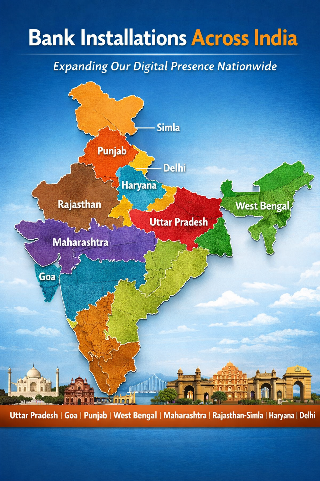 Bank Installations Map